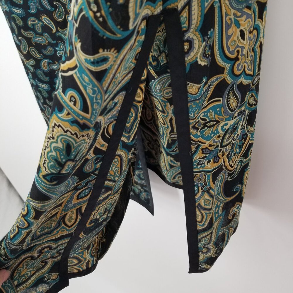 Silk Chiffon Duster- Long Cardigan for Evening, Office, Bohemian, Whimsigoth etc - Picture 3 of 7